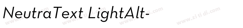 NeutraText LightAlt字体转换